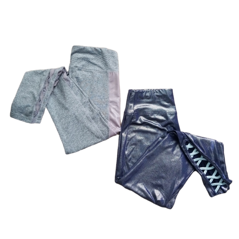 JUSTICE Set of Two leggings Girls size 14/16